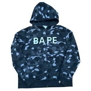 3XL Bape Gradation Camo Spellout Full Zip Hoody